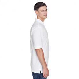 Harriton M265 Men's 5.6oz. Easy Blend Polo - White