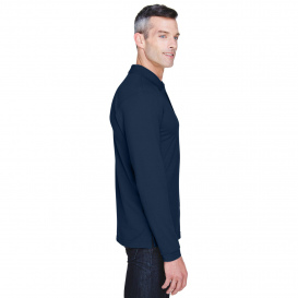 Harriton M265L Men\'s 5.6 oz. Easy Blend Long Sleeve Polo - Navy