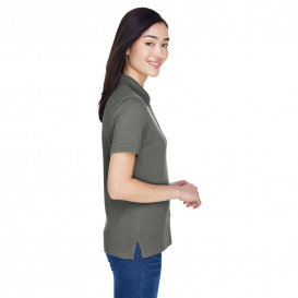 Harriton M265W Ladies 5.6 oz. Easy Blend Polo - Charcoal