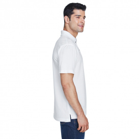Harriton M315 Men\'s 4oz. Polytech Polo - White