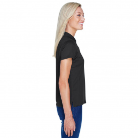 Harriton M315W Ladies 4 oz. Polytech Polo - Black
