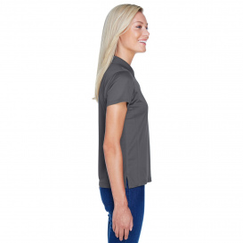 Harriton M315W Ladies 4 oz. Polytech Polo - Charcoal
