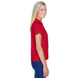 Harriton M315W Ladies 4 oz. Polytech Polo - Red