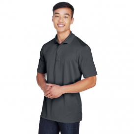 Harriton M345 Men\'s Advantage Snag Protection Plus IL Snap Placket Polo - Dark Charcoal