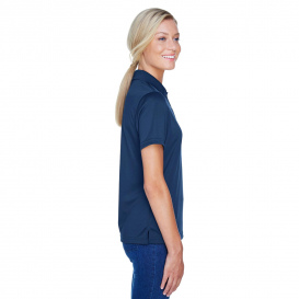 Harriton M345W Ladies Advantage Snag Protection Plus IL Snap Placket Polo - Dark Navy