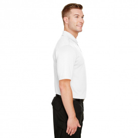 Harriton M348 Men's Advantage Snag Protection Plus IL Polo - White