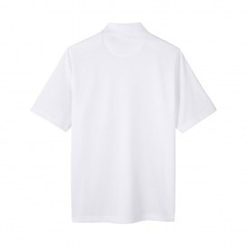 Harriton M348P Men's Advantage Snap Protection Plus IL Pocket Polo - White