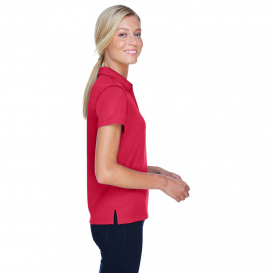 Harriton M353W Ladies Double Mesh Polo - Red