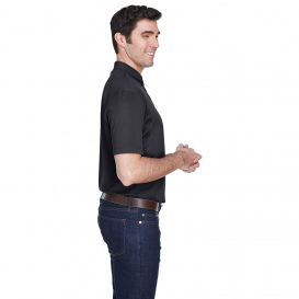 Harriton M354 Micro Pique Polo - Black