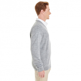 Harriton M420 Men\'s Pilbloc V-Neck Sweater - Grey Heather