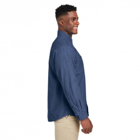 Harriton M540 Men\'s Denim Shirt Jacket - Dark Denim