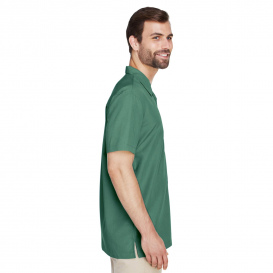 Harriton M560 Men\'s Barbados Textured Camp Shirt - Palm Green