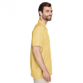 Harriton M560 Men\'s Barbados Textured Camp Shirt - Pineapple