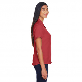 Harriton M570W Ladies Bahama Cord Camp Shirt - Tile Red