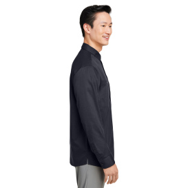 Harriton M585L Men\'s Advantage IL Long-Sleeve Work Shirt - Black