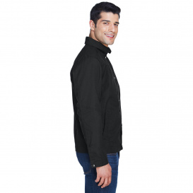 Harriton M705 Men's Auxiliary Canvas Work Jacket - Black