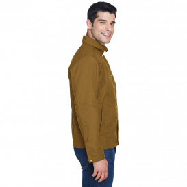 Harriton M705 Men\'s Auxiliary Canvas Work Jacket - Duck Brown
