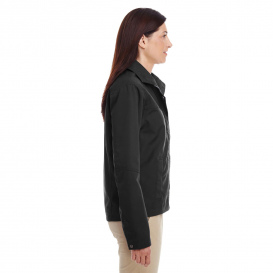 Harriton M705W Ladies Auxiliary Canvas Work Jacket - Black