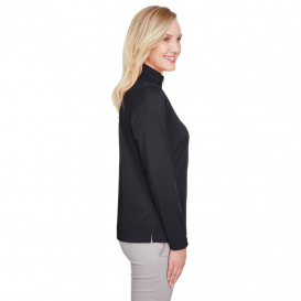 Harriton M748W Ladies Advantage Snag Protection Plus IL 1/4-Zip - Black