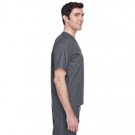 Harriton M897 Adult Restore 4.9 oz. Scrub Top - Dark Charcoal