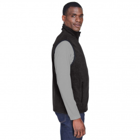 Harriton M985 Adult 8 oz. Fleece Vest - Black