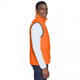 Harriton M985 Adult 8 oz. Fleece Vest - Safety Orange