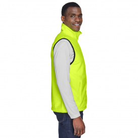 Harriton M985 Adult 8 oz. Fleece Vest - Safety Yellow