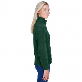 Harriton M990W Ladies 8 oz. Full Zip Fleece - Hunter