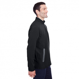 North End NE401 Men\'s Quest Stretch Quarter-Zip - Black/Carbon