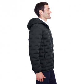 North End NE708 Men\'s Loft Puffer Jacket - Black/Carbon