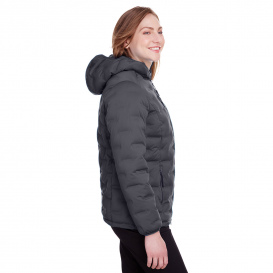 North End NE708W Ladies Loft Puffer Jacket - Carbon/Black
