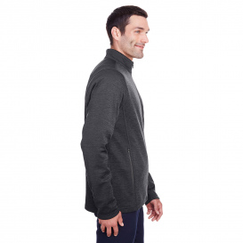 North End NE712 Men\'s Flux 2.0 Full-Zip Jacket - Black Heather/Carbon