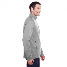 North End NE712 Men\'s Flux 2.0 Full-Zip Jacket - Light Heather/Carbon