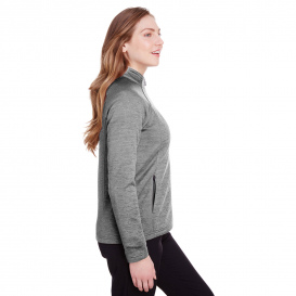 North End NE712W Ladies Flux 2.0 Full-Zip Jacket - Light Heather/Carbon
