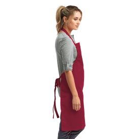 Reprime RP150 Unisex Colours Sustainable Bib Apron - Burgundy