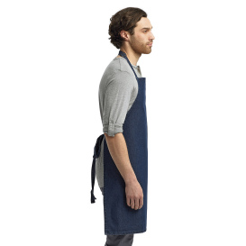 Reprime RP150 Unisex Colours Sustainable Bib Apron - Indigo Denim