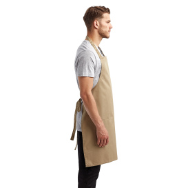 Reprime RP150 Unisex Colours Sustainable Bib Apron - Khaki