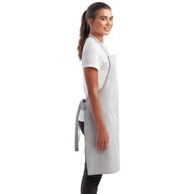 Reprime RP150 Unisex Colours Sustainable Bib Apron - Silver