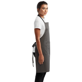 Reprime RP154 Unisex Colours Sustainable Pocket Bib Apron - Dark Grey