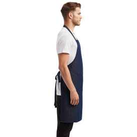 Reprime RP154 Unisex Colours Sustainable Pocket Bib Apron - Indigo Denim