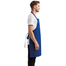 Reprime RP154 Unisex Colours Sustainable Pocket Bib Apron - Royal