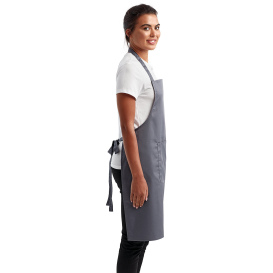 Reprime RP154 Unisex Colours Sustainable Pocket Bib Apron - Steel