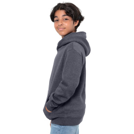 Threadfast T2000B Epic Youth Fleece Pullover Hooded Sweatshirt - Heather Dark Grey