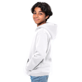 Threadfast T2000B Epic Youth Fleece Pullover Hooded Sweatshirt - White