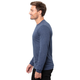 Threadfast T3001 Epic Unisex CVC Long Sleeve T-Shirt - Heather Navy