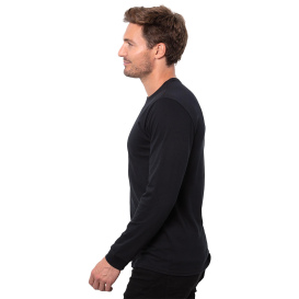 Threadfast T3001 Epic Unisex CVC Long Sleeve T-Shirt - Solid Black