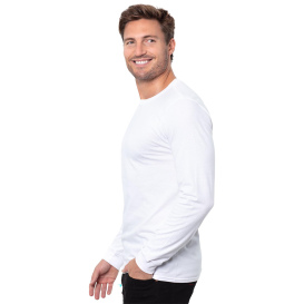 Threadfast T3001 Epic Unisex CVC Long Sleeve T-Shirt - Solid White