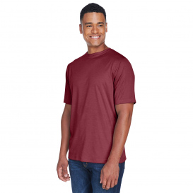 Team 365 TT11H Men's Zone Performance T-Shirt - Sport Maroon Heather