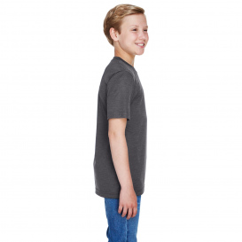 Team 365 TT11HY Youth Sonic Heather Performance T-Shirt - Dark Grey Heather