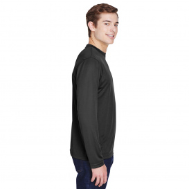 Team 365 TT11L Men\'s Zone Performance Long Sleeve T-Shirt - Black